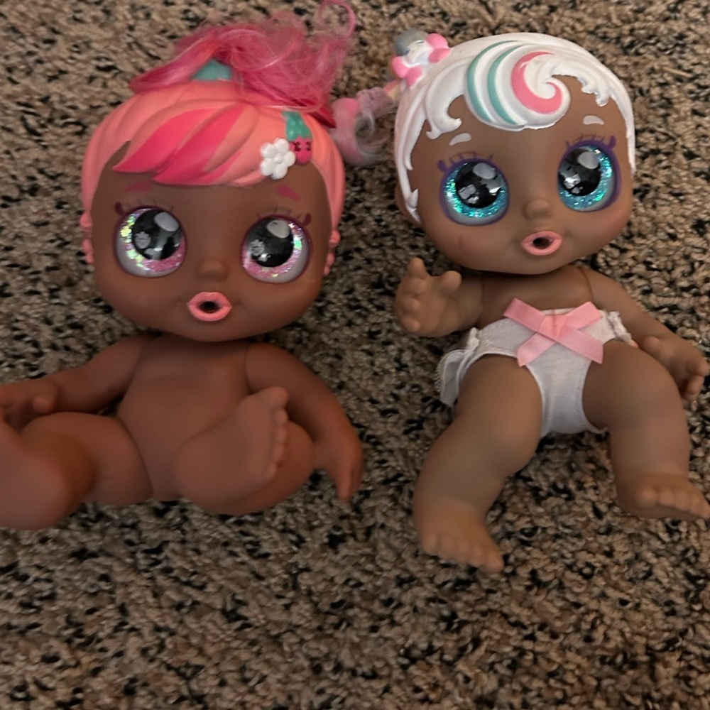 Kindi Kids  Baby Sister Dolls Strawberry Blossom Rainbow pick 3 $9 items for $15